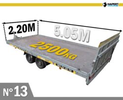 Remorque plateau basculant MMA 3.5T