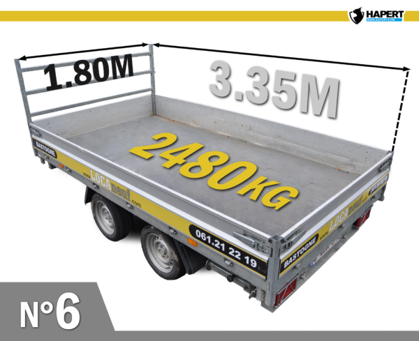 Remorque benne / tribenne MMA 3,5T