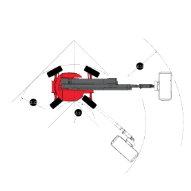 Nacelle Manitou 16 ou 18 MHT, schéma 