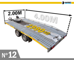 Remorque plateau voiture MMA 2.7T